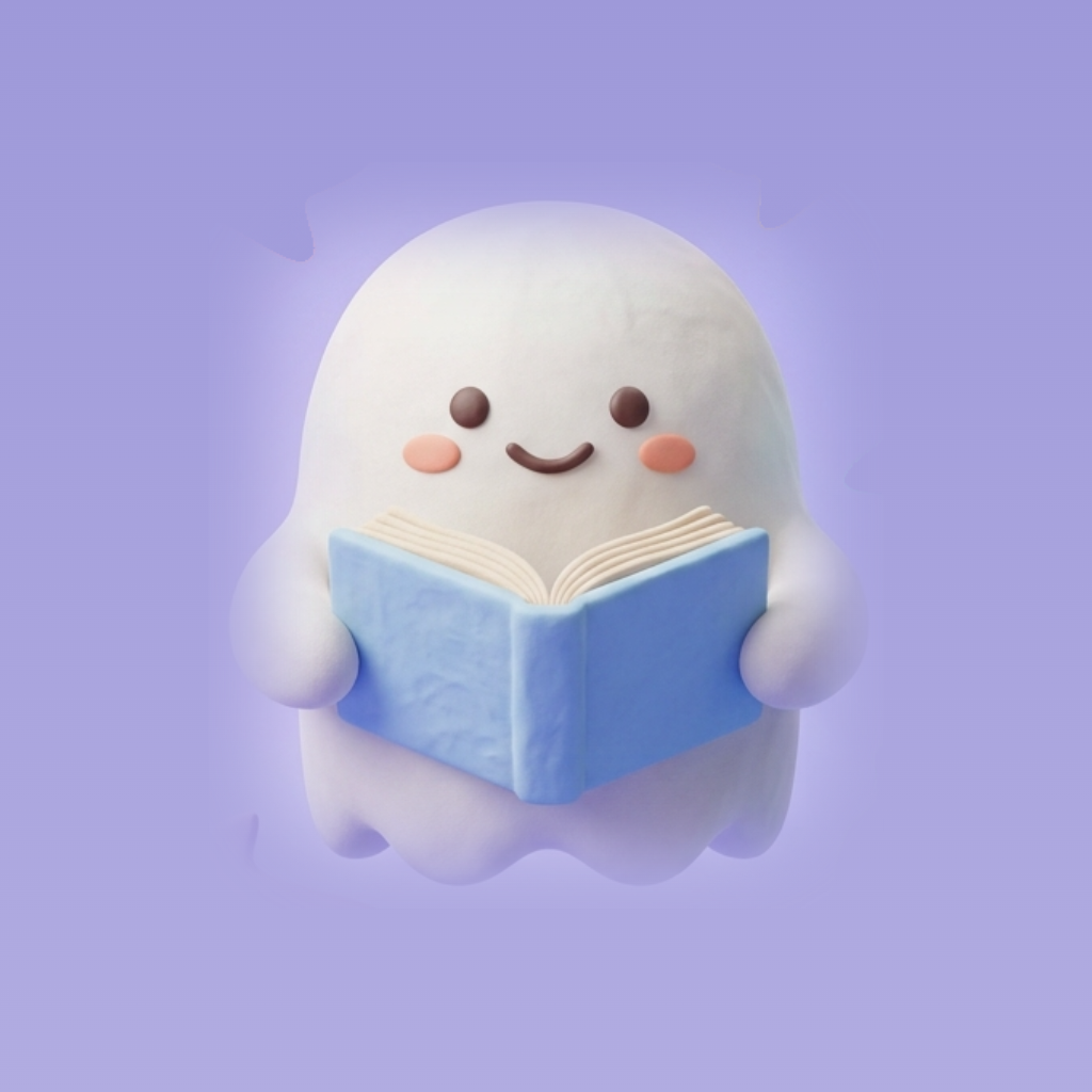 LearnUp 幽靈吉祥物